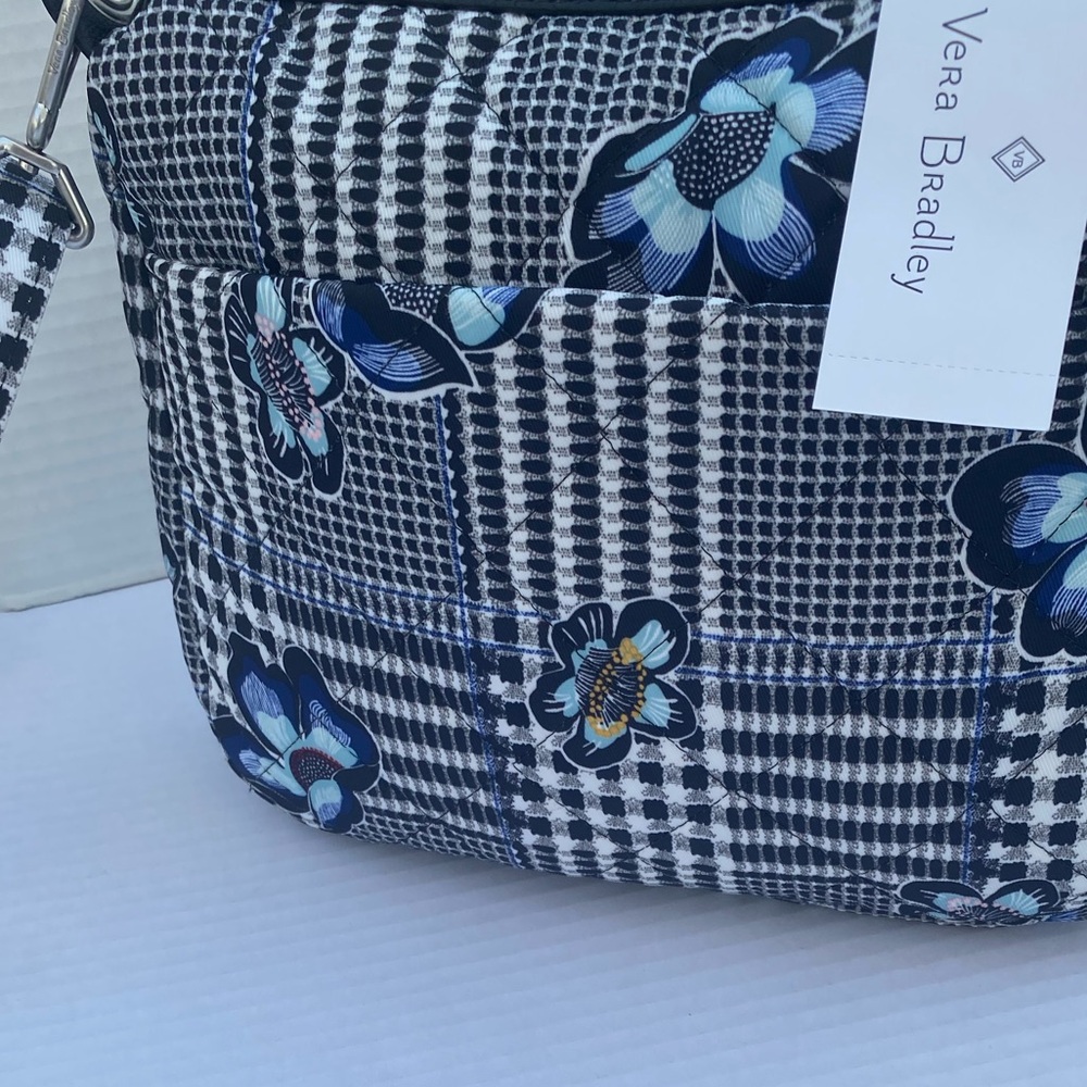 Vera Bradley Black and White Checkered Crossbody Bag - Picture 10 of 15